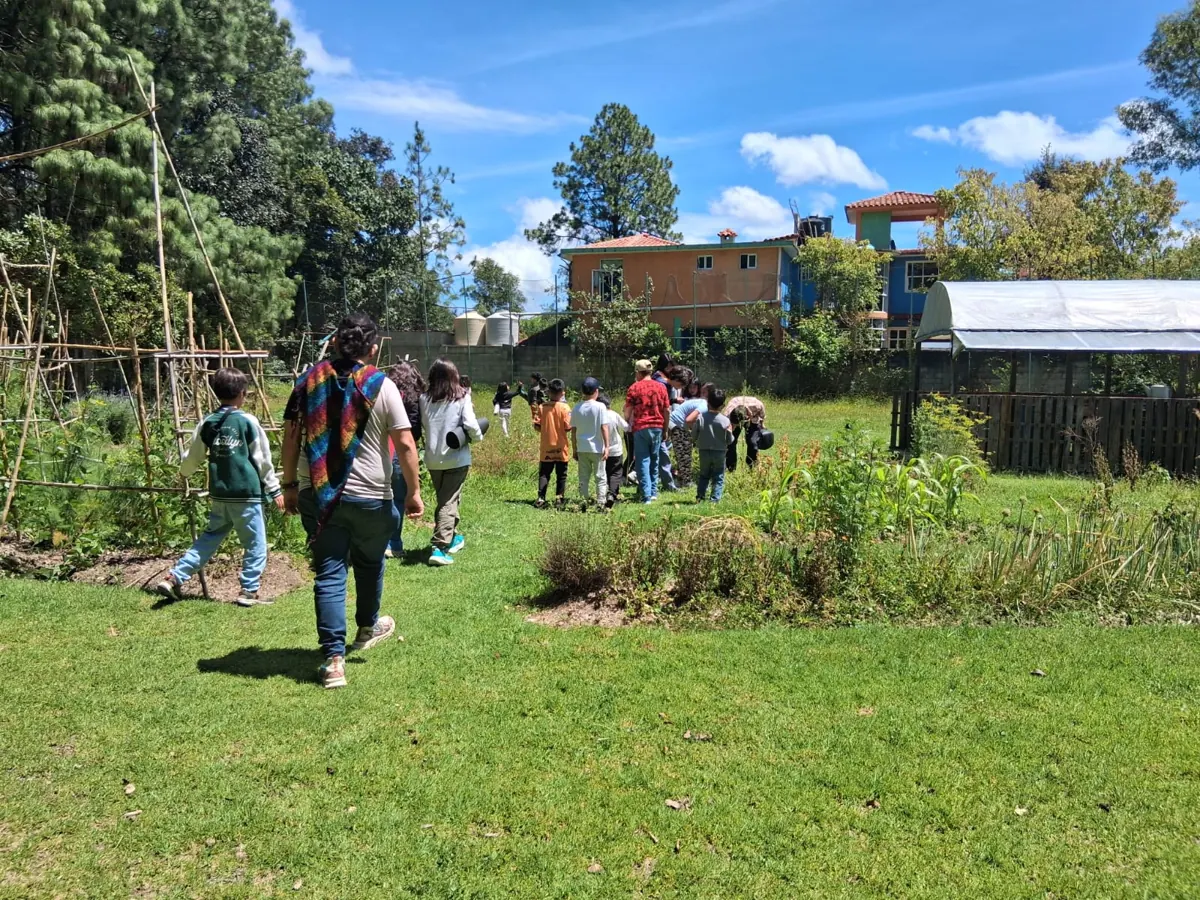 Niñas y niños en actividades al aire libre de Mundo Consciente 2025